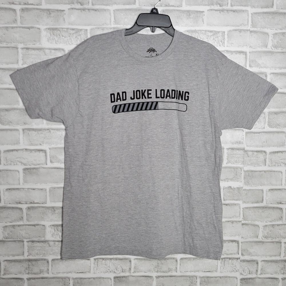 Dad Joke Loading Gray T-shirt, size XL